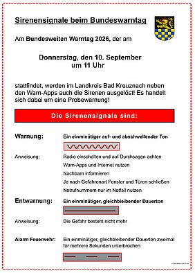 Übersicht Sirenensignale