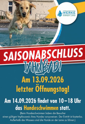 Plakat Hundeschwimmen