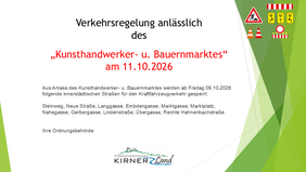 Plakat Verkehrsregelung